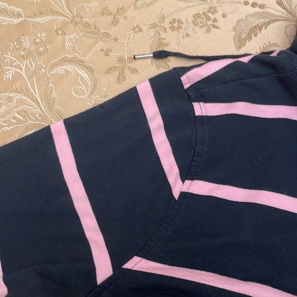 Lauren Ralph Lauren Black Label Zip Up Jacket Black /Pink Hooded size 2 XL - Picture 7 of 12